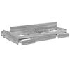 vidaXL Struttura letto con contenitore Grigio Sonoma 120 x 200 cm