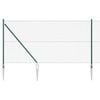 vidaXL Recinzione a maglie con punte 10 x 1 m Acciaio rivestito in PVC