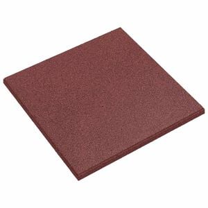 vidaXL Piastrelle per Protezione dalle Cadute 18 pz Rosso 50 x 50 cm