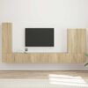 vidaXL Set di Mobiletto da TV a Parete 6 pcs Rovere Sonoma