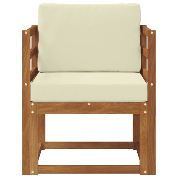 vidaXL Set di divani da esterno Legno di Acacia Massello e Poliestere