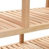 vidaXL Scaffale da Bagno in Legno Massello di Noce 100x40x65 cm