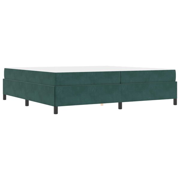 vidaXL Struttura del letto Verde Scuro 200 x 200 cm Tessuto