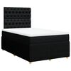 vidaXL Giroletto a Molle con Materasso Nero 120x190 cm in Tessuto