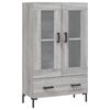 vidaXL Credenza Grigio Sonoma 69,5x31x115 cm in Legno Multistrato