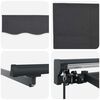vidaXL Cornice per Tenda Manuale con LED Antracite 2,5 x 2 m