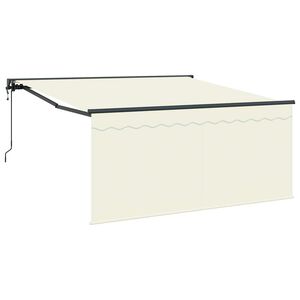 vidaXL Tenda Retrattile Crema 300 x 250 cm Poliestere e Alluminio