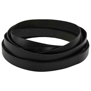 vidaXL Cinturino in pelle 1 Nero 200 x 1 cm Pelle