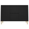 vidaXL Credenza Nera 101x35x70 cm in Legno Multistrato