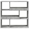 vidaXL Libreria Grigio Cemento 100x33x94,5 cm in Truciolato