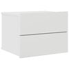 vidaXL Comodino Bianco 40x30x30 cm in Legno Multistrato