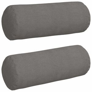 vidaXL Cuscini a rullo 2 pcs Grigio chiaro &Oslash; 25 x 70 cm