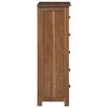 vidaXL Cassettiera Marrone 45 x 35 x 110 cm Legno di teak solido
