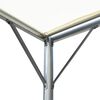 vidaXL Pergola con tettoia retrattile bianco crema in acciaio 3x3 m