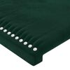 vidaXL Giroletto senza Materasso Verde Scuro 120x200 cm in Velluto