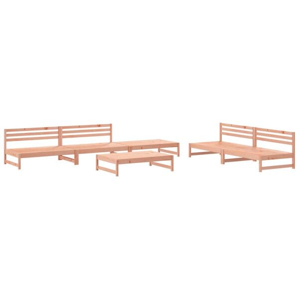 vidaXL Set Salotto da Giardino 6 pz in Legno Massello di Douglas