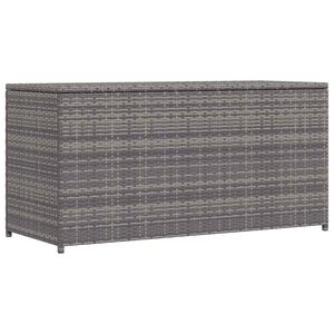 vidaXL Baule da Giardino Grigio 120x50x60 cm in Polyrattan