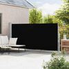 vidaXL Tenda Laterale Retrattile per Patio 180x500 cm Nera