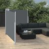 vidaXL Tenda da Sole Laterale Retrattile Antracite 120x600 cm