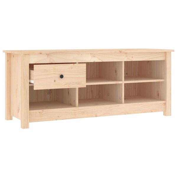 vidaXL Scarpiera 110x38x45,5 cm in Legno Massello di Pino