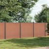 vidaXL Pannello di Recinzione Marrone 526x186 cm in WPC