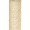 vidaXL Albero per Gatti con Tiragraffi in Sisal Crema 50,5 cm