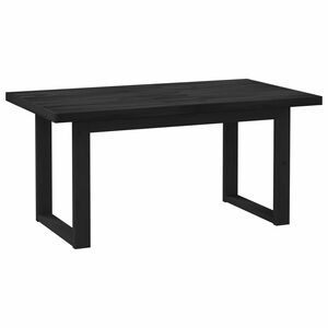vidaXL Tavolo da pranzo NOAIN 160 cm Legno Massello di Pino Nero