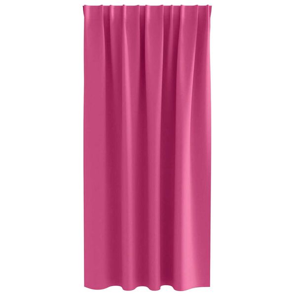 vidaXL Tende Blackout con Anelli 2 pcs Rosa Vivo 175 x 140 cm