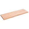 vidaXL Piano Tavolo Marrone 120x40x(2-4) cm Rovere Massello Trattato