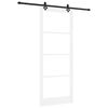 vidaXL Porta scorrevole ORKDAL Bianco e Nero 93 x 232 cm