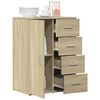 vidaXL Credenza Rovere Sonoma 59x39x80 cm in Legno Multistrato