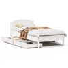 vidaXL Letto senza Materasso Bianco 75x190 in Legno Massello di Pino