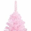 vidaXL Albero di Natale Preilluminato con Palline Rosa 120 cm PVC