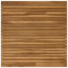 vidaXL Piano del tavolo 80 x 80 x 3,5 cm Quadrato Legno di teak solido