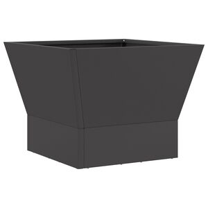 vidaXL Focolare Nero 40 x 40 x 35 cm Acciaio