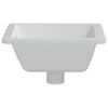 vidaXL Lavandino da Bagno Bianco 39x30x18,5 cm Rettangolare Ceramica