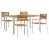 vidaXL Set da Pranzo per Giardino 5 pz