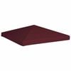 vidaXL Copertura Superiore per Gazebo 310g/m&sup2; 3x3m Bordeaux