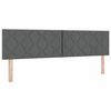 vidaXL Letto box spring con materasso Grigio scuro 180 x 200 cm