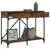 vidaXL Tavolo Consolle Rovere Fumo 100x39x78,5 cm in Legno Multistrato
