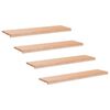 vidaXL Tappeti per scale 4 pz 120 x 25 x 2 cm Naturale