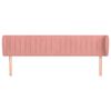 vidaXL Testiera ad Orecchio Rosa 183x23x78/88 cm in Velluto