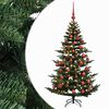 vidaXL Albero di Natale artificiale con palline 120 cm 150 LED