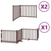 vidaXL Cancello Cani Porta Pieghevole Marrone 8 Pannelli 640cm Pioppo