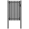 vidaXL Cancello per Recinzione da Giardino in Acciaio 100x150 cm Antracite