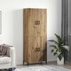 vidaXL Credenza rovere artigianale 69,5 x 34 x 180 cm