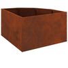 vidaXL Vaso d'angolo Ruggine 60 x 60 x 35 cm acciaio corten