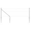 vidaXL Palo della recinzione Argento 50 x 0,6 m (rete a maglia 50 mm)
