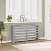vidaXL Copertura Termosifone Grigio Cemento 149x20x82cm in Multistrato