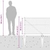 vidaXL Palo della recinzione Argento 100 x 0,8 m (rete da 36 mm)